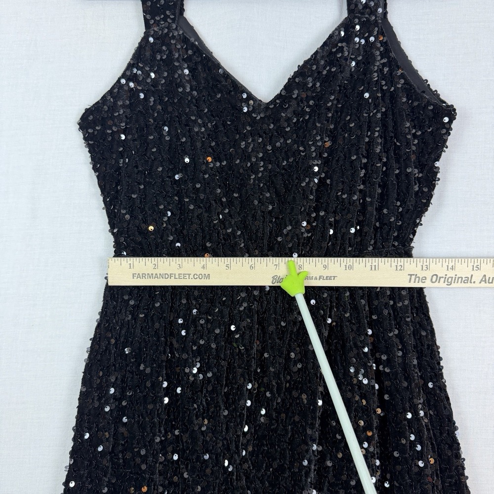 Baltic Born Dress Monroe Sequen Maxi Gown Black Womens Size Medium - Picture 15 of 15